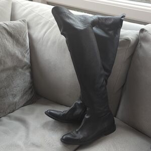 M. gemi Black Leather Boots - Used